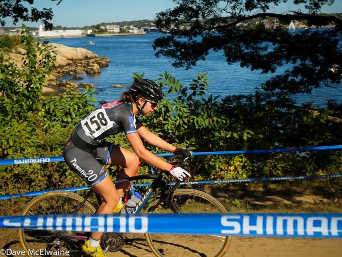 Frances Morrison (C3-Twenty20 Cycling Co) was clearly too busy to enjoy the fantastic view
