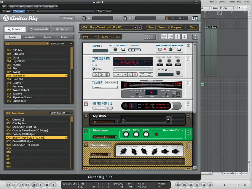 Place guitar amp simulator plugs at the start of a mix channel to take advantage of their full-on, expressive character.
