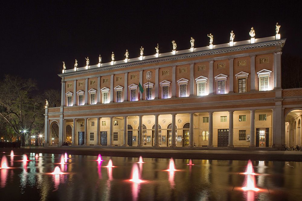 The Teatro Municipale Fountain in Reggio Emilia