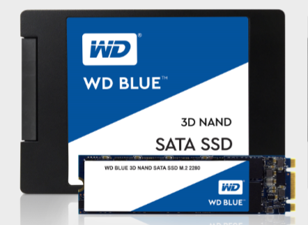 Western Digital 2TB WD Blue 3D NAND Internal PC SSD - SATA III 6 Gb/s, M.2  2280, Up to 560 MB/s - WDS200T2B0B