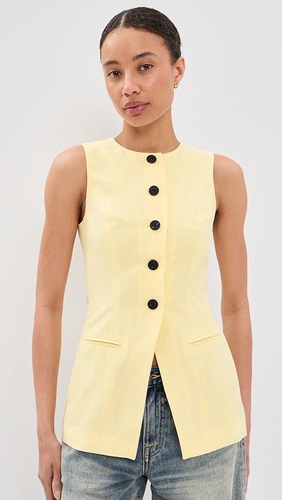 Aligne Leo Linen Mix Waistcoat