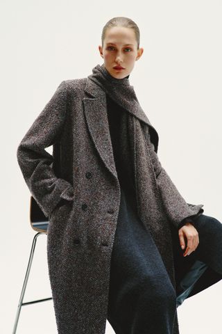 Zw Collection Oversize Scarf Coat