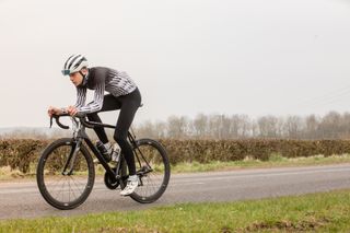 Image shows a rider completing sweetspot training efforts.