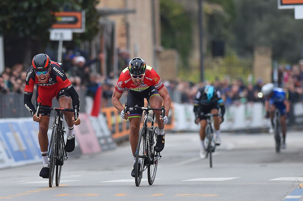 Greg van Avermaet (BMC Racing) sprints for the stage win