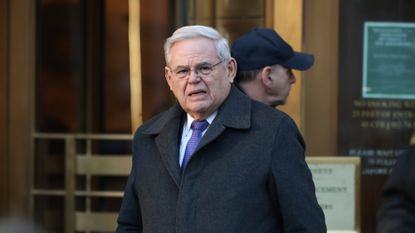 Former Sen. Bob Menendez after sentencing