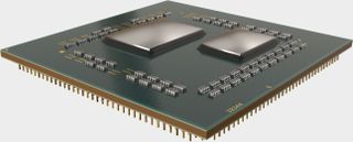 AMD Ryzen 3000 die shot on a white background