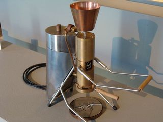 Metal espresso machine