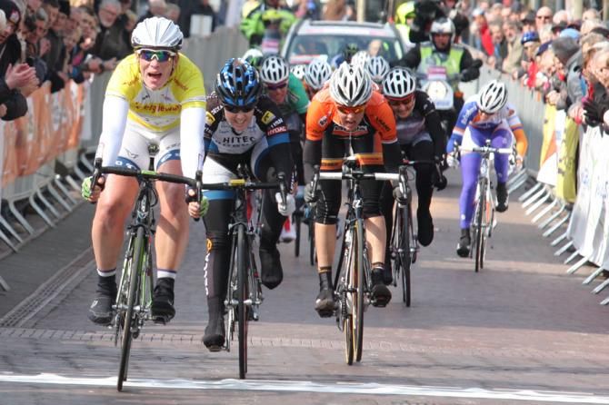Race leader Kirsten Wild (Team Argos-Shimano) wins stage two in Veendam