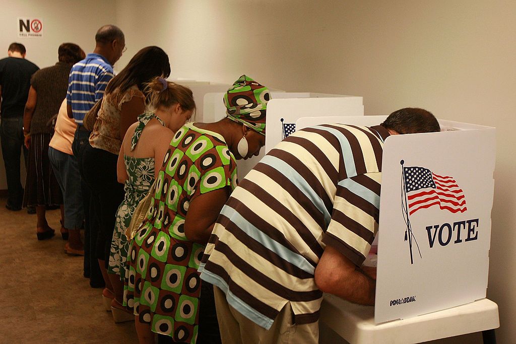 Voters in California.