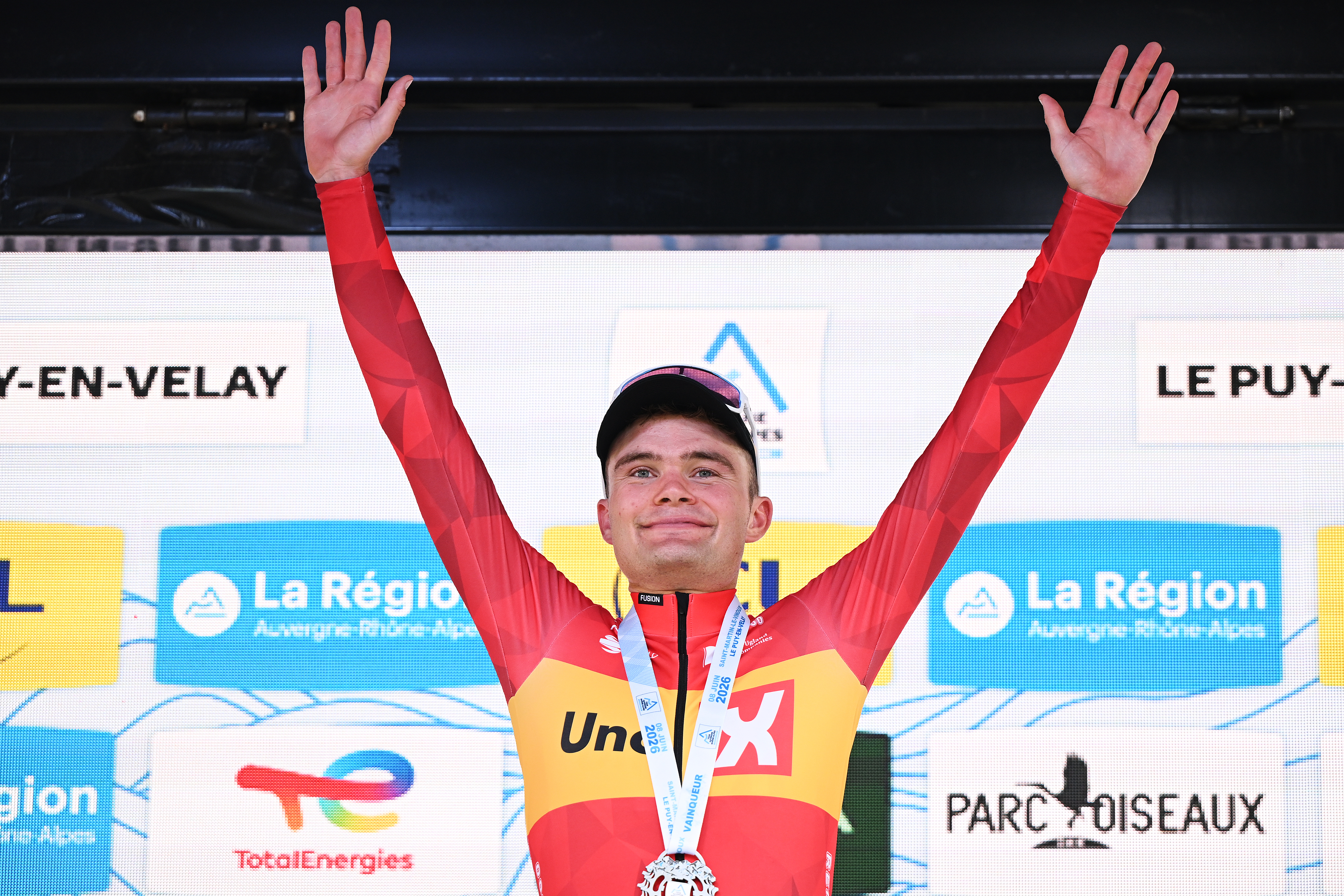 Charmig on the podium