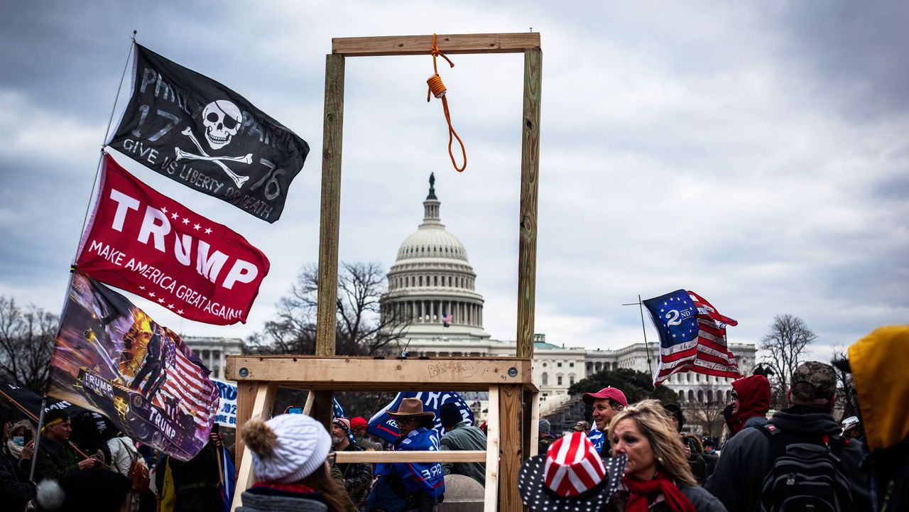 trump supporters hold &quot;stop the steal&quot; rally in dc amid ratification of presidential election