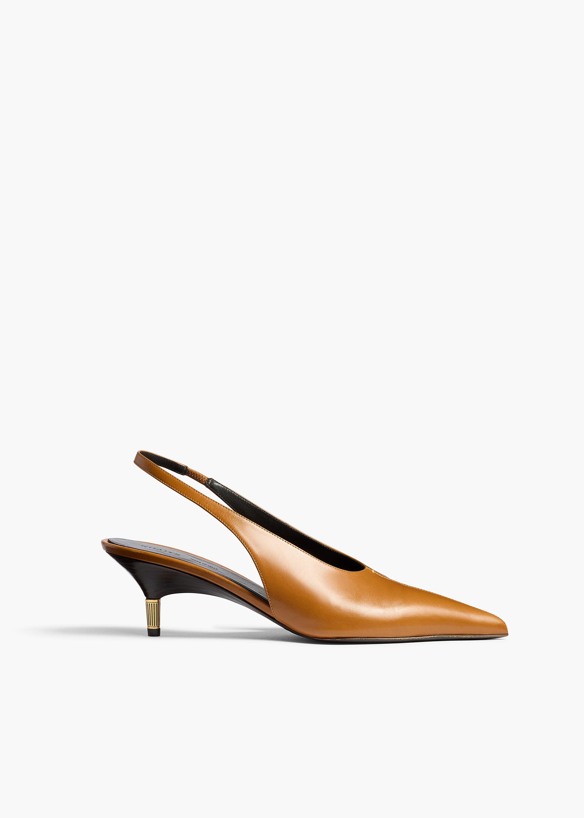 Bella Low Pump in Cuoio Glazed Leather - 35 / Cuoio / Upper100%clsole100%cl