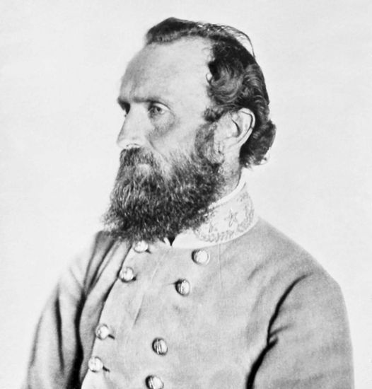 Thomas J. &quot;Stonewall&quot; Jackson is shown here in a photograph historians date to April 1863, just a few weeks before the Battle of Chancellorsville.