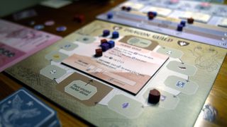 The Wyrmspan board game being played