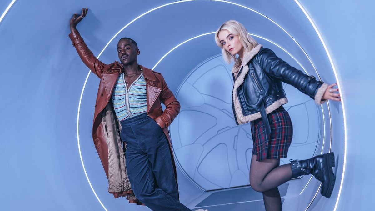 Ncuti Gatwa&#039;s Doctor and Millie Gibson&#039;s Ruby Rose stand in the TARDIS in Doctor Who season 14