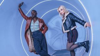 Ncuti Gatwa's Doctor and Millie Gibson's Ruby Rose stand in the TARDIS in Doctor Who season 14