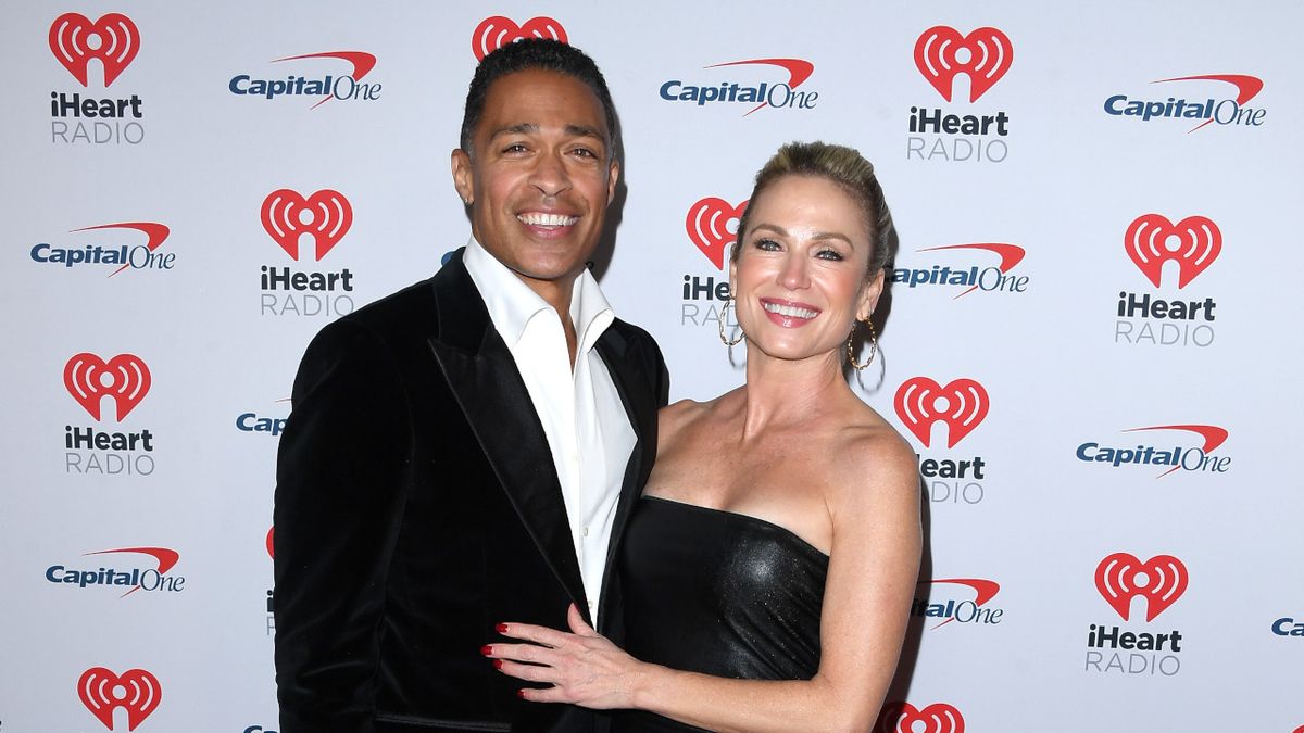 INGLEWOOD, CALIFORNIA - DECEMBER 01: T.J. Holmes, Amy Robach arrives at the KIIS FM&#039;s iHeartRadio Jingle Ball 2023 Presented By Capital One at The Kia Forum on December 01, 2023 in Inglewood, California.