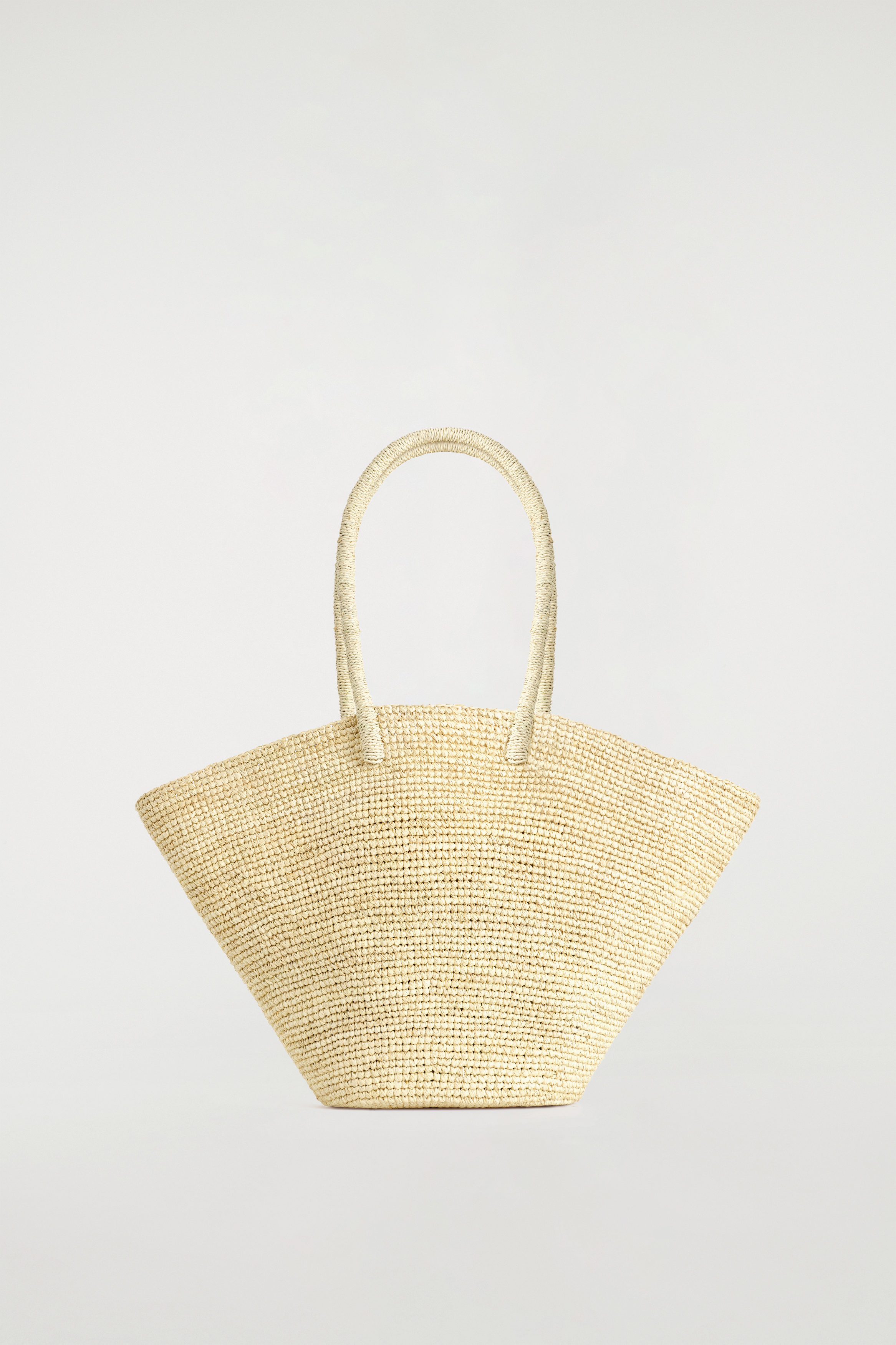 Hand-Woven Market Tote - Straw