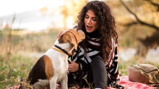 Woman and dog