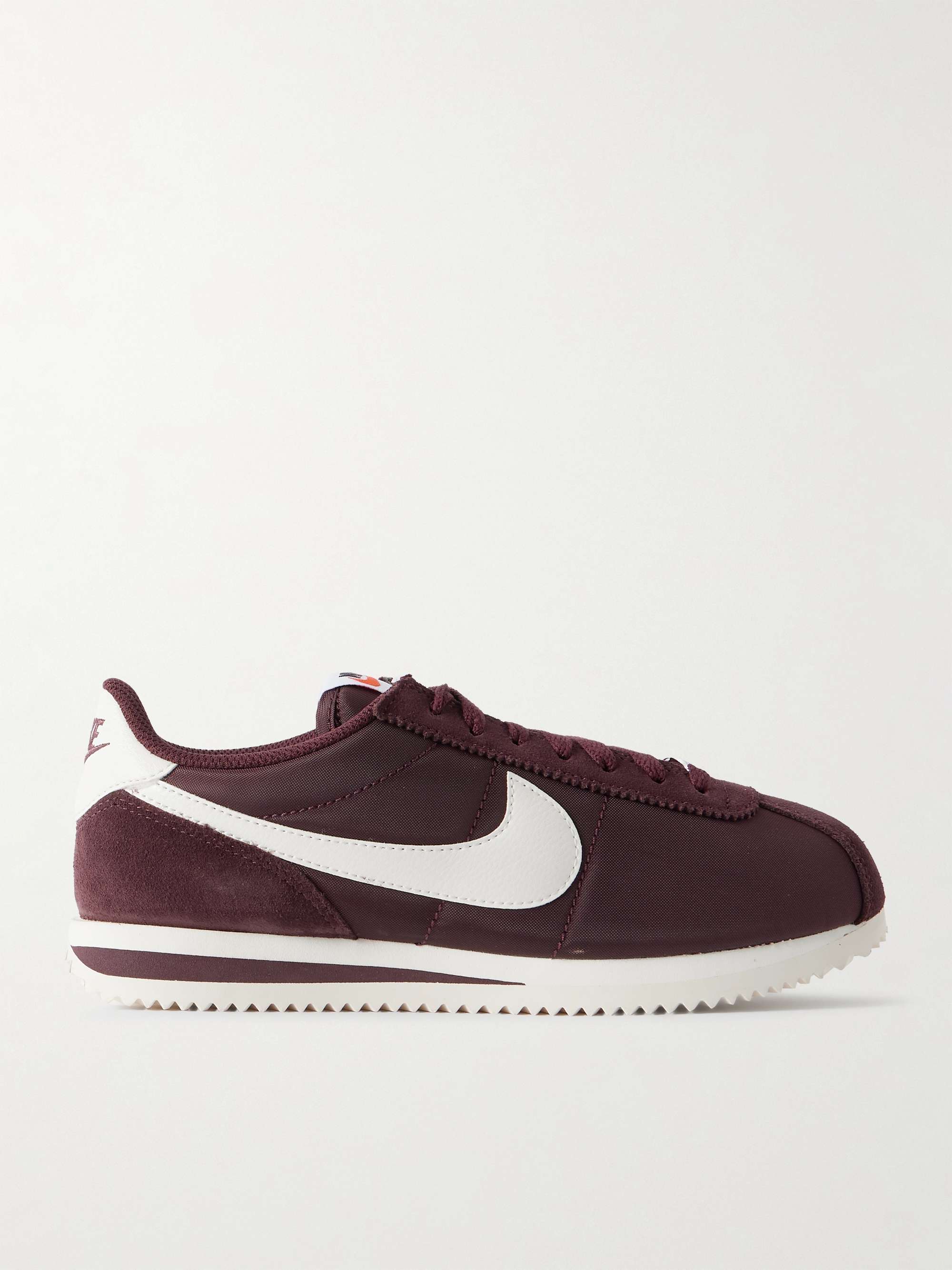 Cortez Leather and Suede-Trimmed Canvas Sneakers