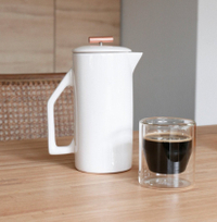 850 mL Ceramic French Press - Cream for $120, at Etsy