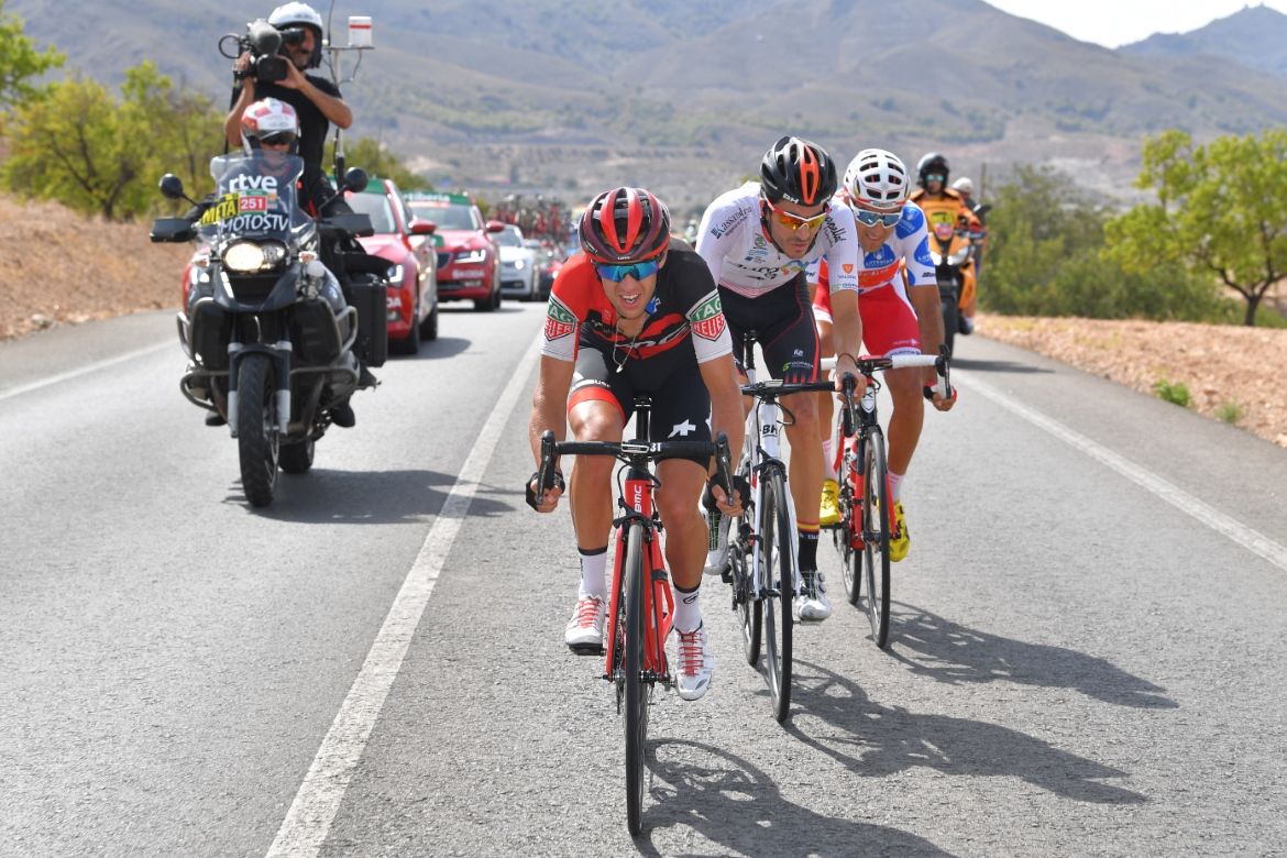 Richie Porte (BMC) leads the breakaway