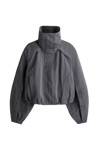 Nylon Jacket with Shoulder Pads