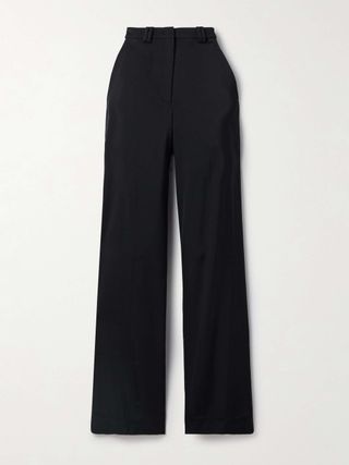 Crepe Straight-Leg Pants