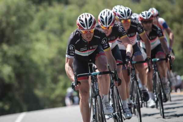 RadioShack-Nissan drive the peloton en route to Clovis