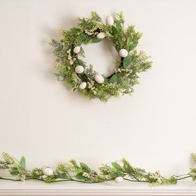 Artificial Easter Egg Wreath