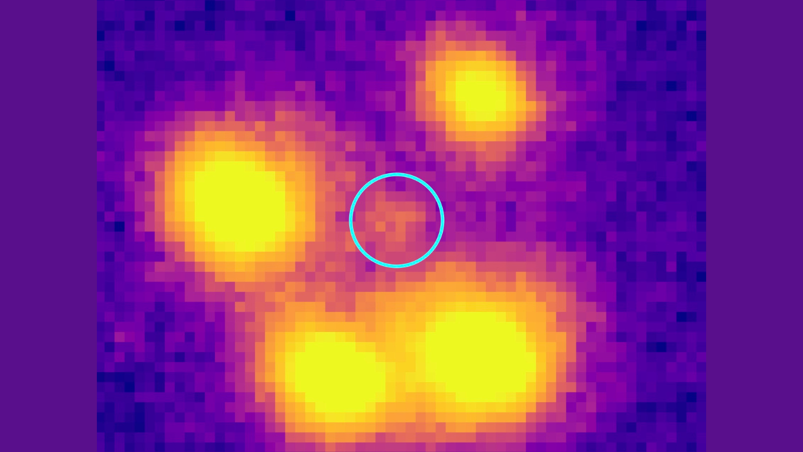 An "Einstein cross" with the strange elliptical galaxy J1453g at its heart