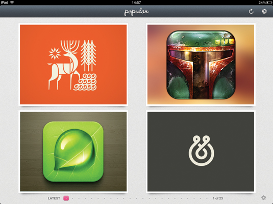 Dribbblr is a simple, uncluttered way to browse creative hub Dribbble