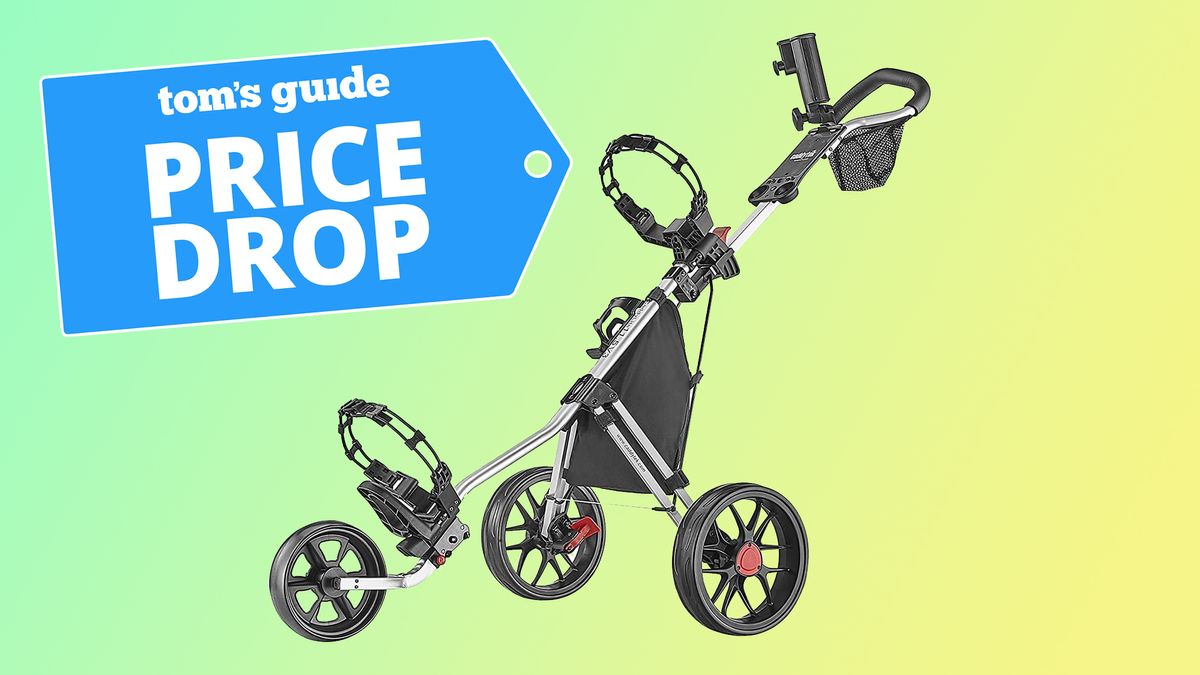 My first golf push cart is on sale for  and it’s a perfect Father’s Day gift