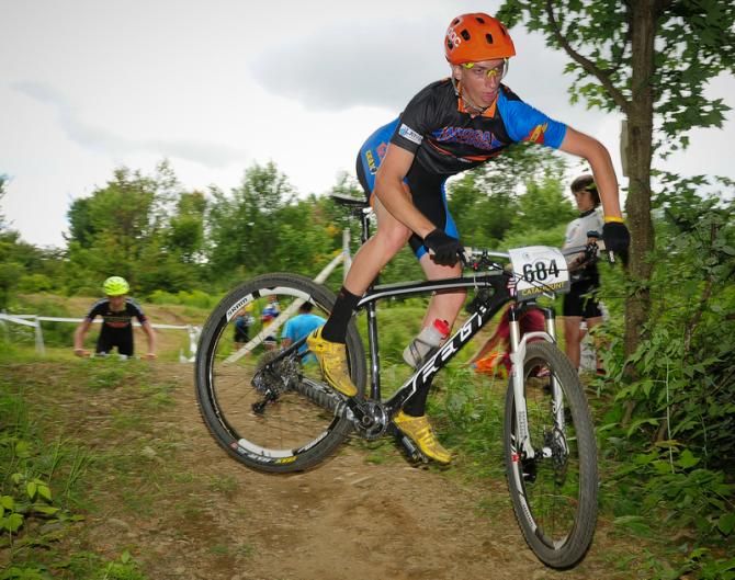 Michael Sampson (Adigga Racing) entertaining the spectators