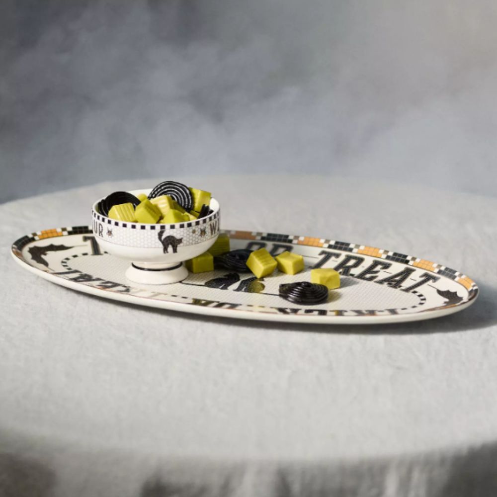 Halloween platter and bowl of sweets