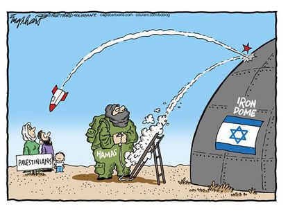 Political cartoon Palestine Israel