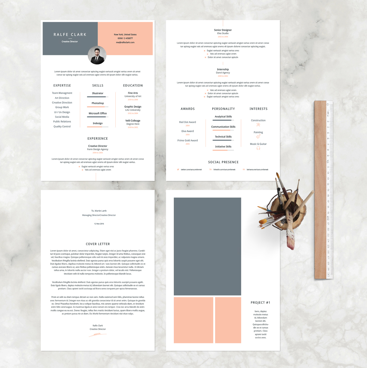 creative modern resume template free