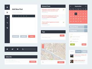 Free UI kit: flat