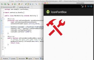 After defining the properties of your icon you can watch the result with help of the simulator