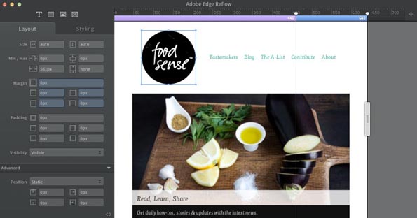 web design trends: Edge homepage