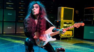 ngwie Malmsteen performs during the Generation Axe tour at The Fillmore on November 21, 2018 in Detroit, Michigan