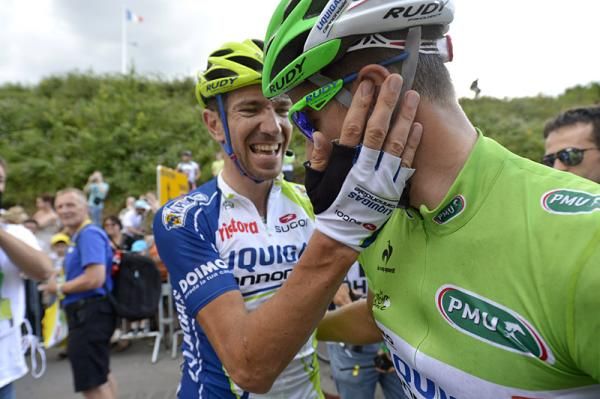 Plenty of smiles in the Liquigas-Cannondale camp as Peter Sagan won his third stage of the 2012 Tour.