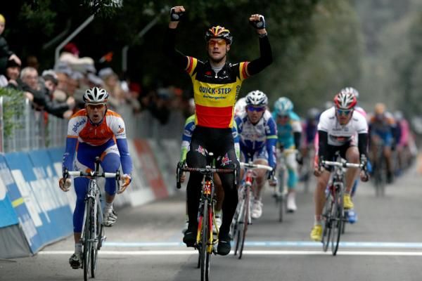 Tom Boonen (Quick Step) wins stage two at the 2010 Tirreno-Adriatico