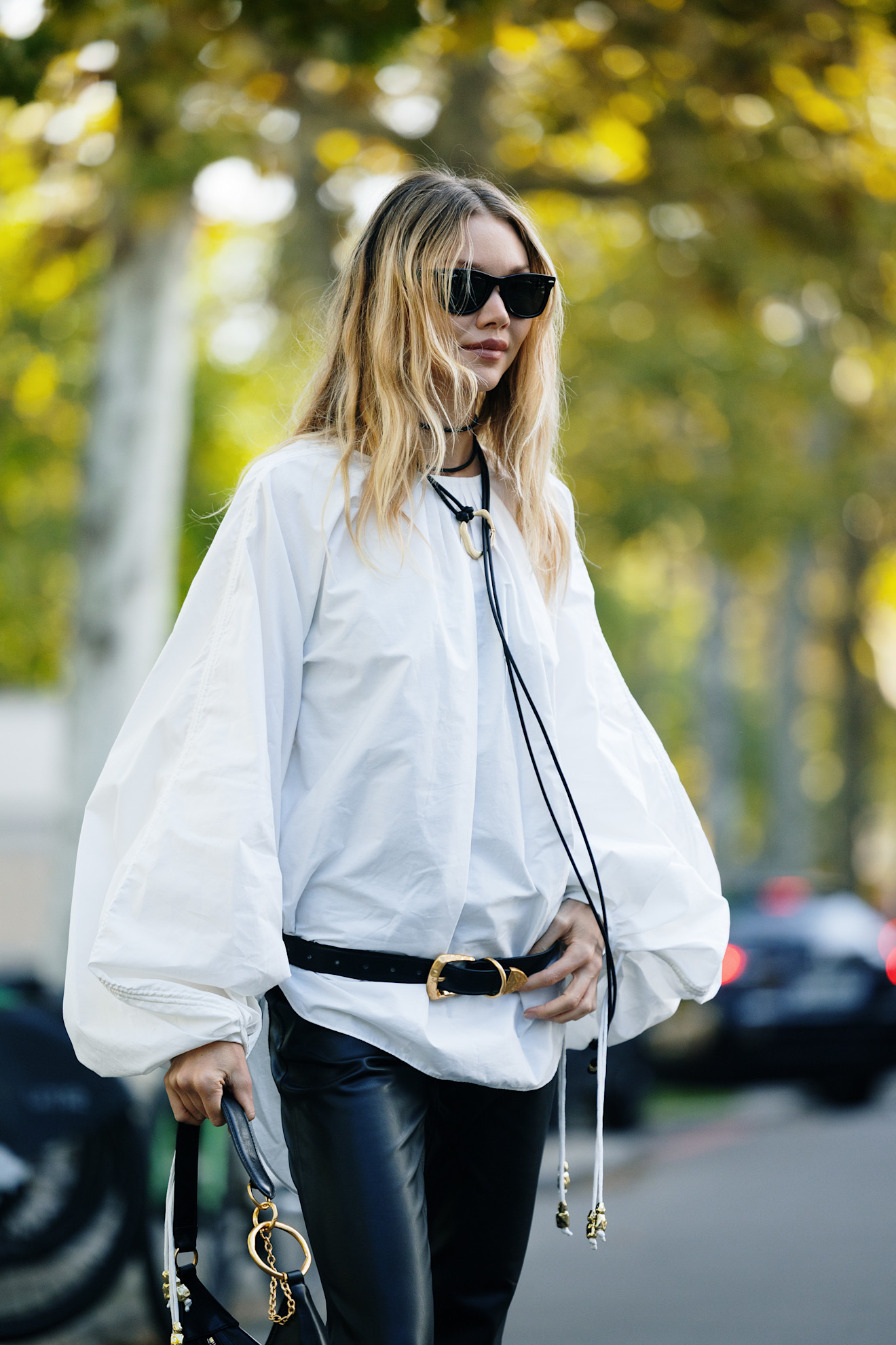 Paris Fashion Week street style trends: low-slung belts