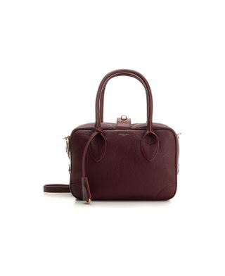 Golden Goose, 'Vita' Burgundy Leather Top Box, via Italist