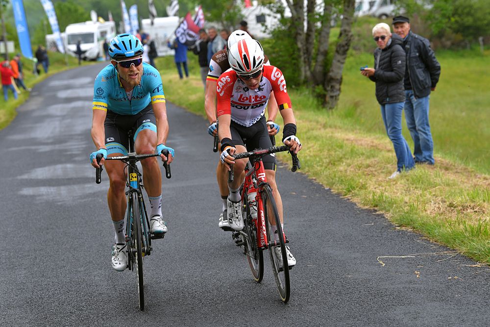 Bjorg Lambrecht (Lotto Soudal) was part of the breakaway at the opening stage of Criterium du Dauphine