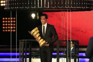 Alberto Contador was on hand as defending champion, with his trophy