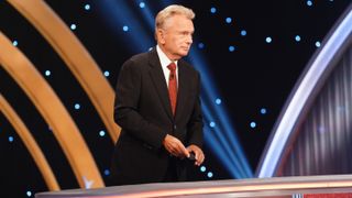 Pat Sajak hosting Celebrity Wheel of Fortune