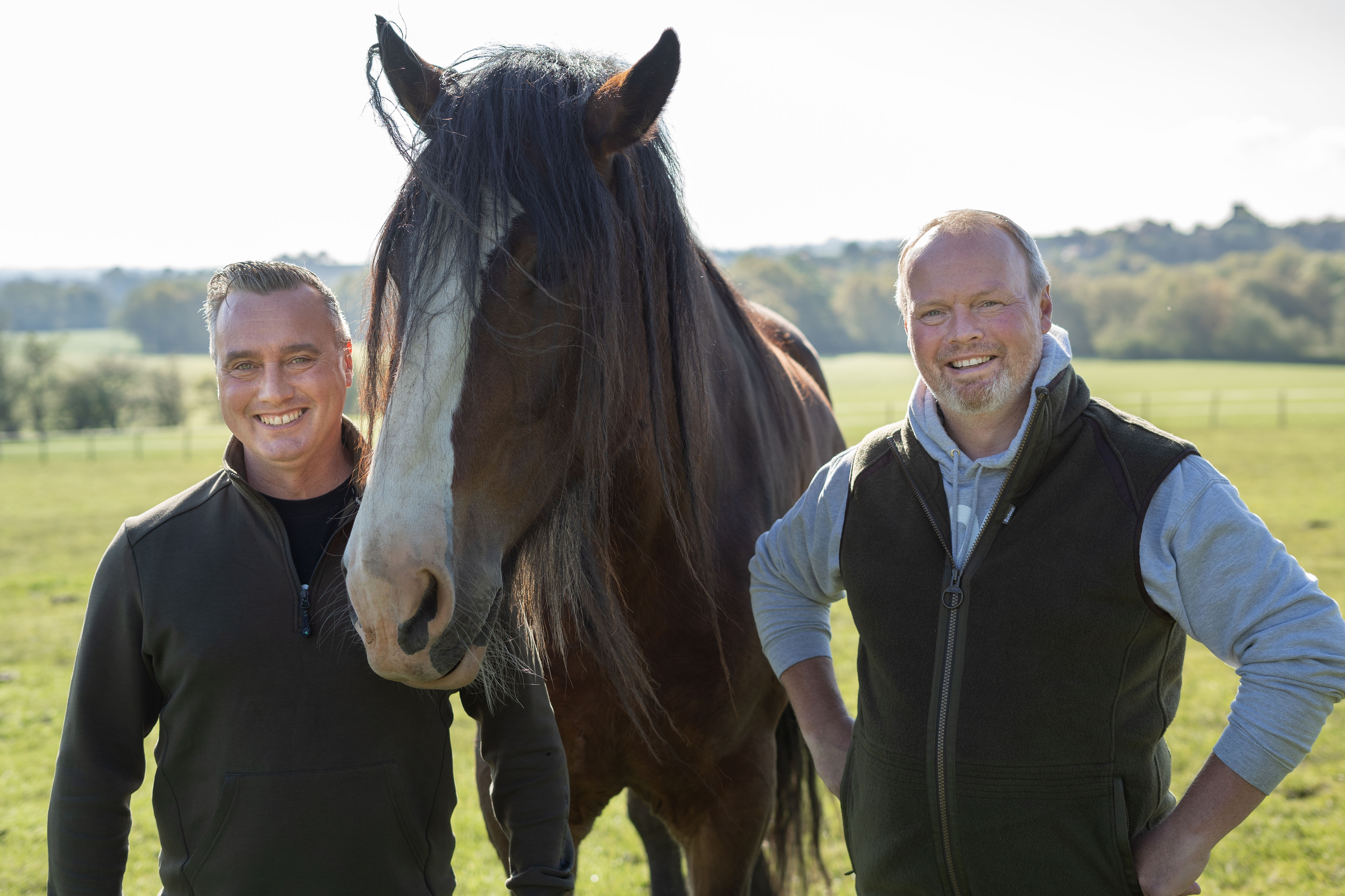 Brothers Rob and Dave Nicholson at Cannon Hall Farm.
