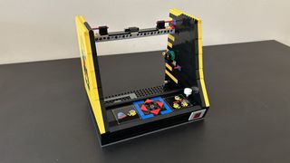 Lego Pac-Man Arcade half built